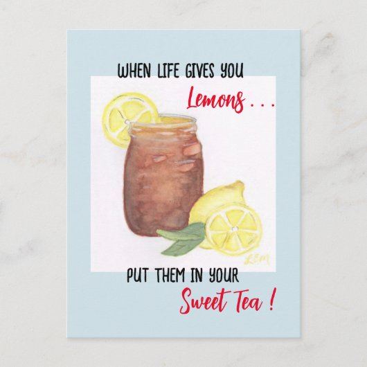 Carte Postale Thé doux (Devant)