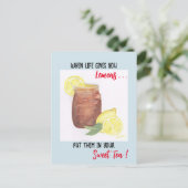 Carte Postale Thé doux (Debout devant)