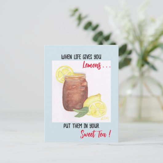 Carte Postale Thé doux (Debout devant)