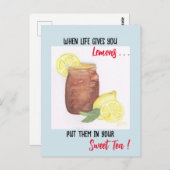 Carte Postale Thé doux (Devant / Derrière)