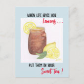 Carte Postale Thé doux (Devant)