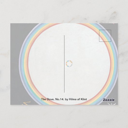 Carte Postale The Dove, No.14. par Hilma af Klint (Dos)