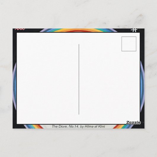 Carte Postale The Dove, No.14. par Hilma af Klint (Dos)