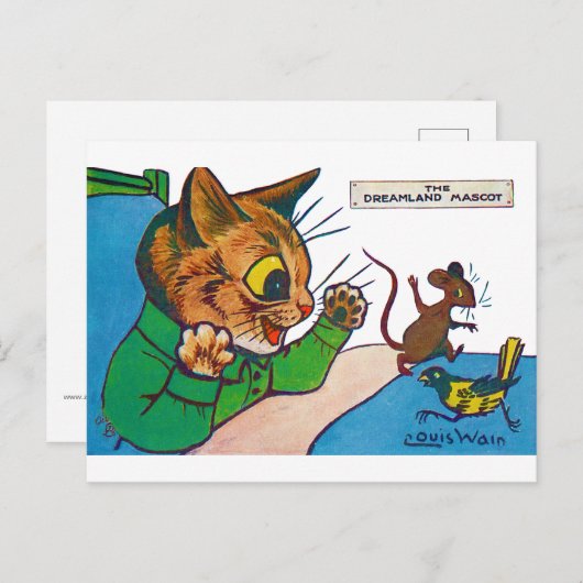 Carte Postale The Dreamland Mascot, Louis Wain (Devant / Derrière)