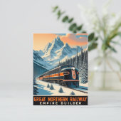 Carte Postale The Empire Builder Vintage Train (Debout devant)