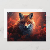 Carte postale The Enchanting Fox (Devant / Derrière)