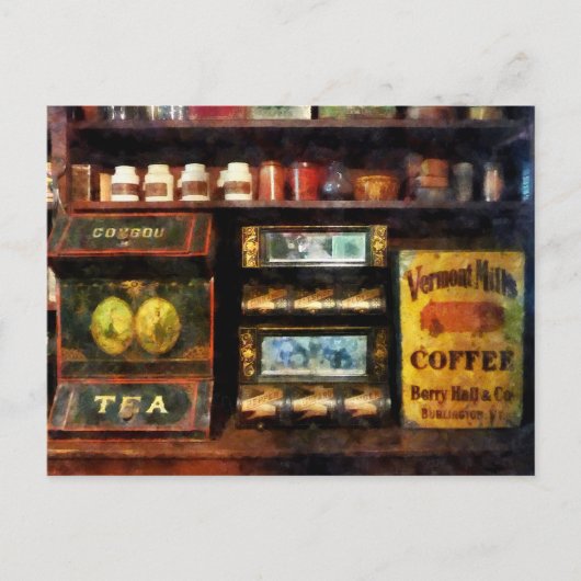 Carte Postale Thé et café (Devant)