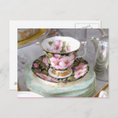 Carte postale Thé et Sympathie (Devant / Derrière)