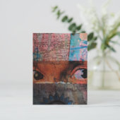 Carte Postale The Eyes abstract junk journal Collage (Debout devant)