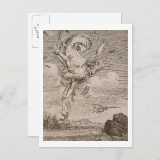 Carte Postale The Fall of Icarus, 1731 (Devant / Derrière)