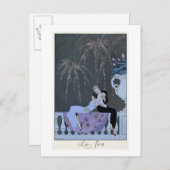Carte Postale The Fire, illustration pour Fetes Galantes by Pau (Devant / Derrière)