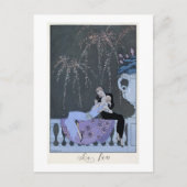 Carte Postale The Fire, illustration pour Fetes Galantes by Pau (Devant)