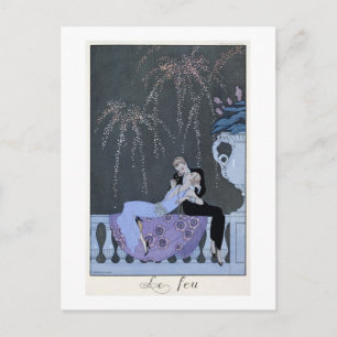 Carte Postale The Fire, illustration pour Fetes Galantes by Pau