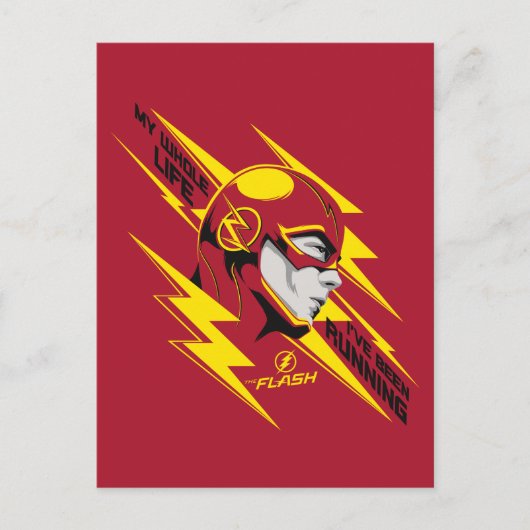 Carte Postale The Flash | My Whole Life I've Been Running (Devant)