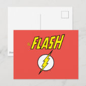 Carte Postale The Flash Name & Lightning Bolt Logo (Devant / Derrière)