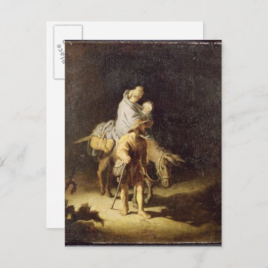 Carte Postale The Flight into (Devant / Derrière)