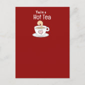 Carte Postale Thé Flirté Pun Cuppa Thé (Devant)