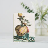 Carte Postale The Flying Coquette, c.1784 (gravure en couleur) (Debout devant)