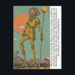 Carte Postale The Fool Tarot Card Mystical Major Arcana Art<br><div class="desc">Step into the magic of new beginnings with this beautifully illustrated Fool tarot card postcard. Featuring dreamy Major Arcana artwork and an inspiring message about limitless potential, it’s perfect for tarot lovers, spiritual gifts, journaling, alt‑aesthetic décor, or sending uplifting notes to friends. A unique and meaningful addition to any tarot...</div>