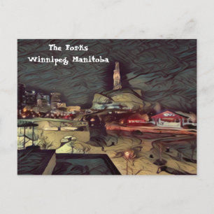 Carte postale The Forks Winnipeg, MB.