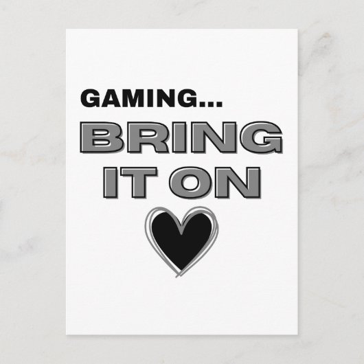 Carte Postale The Gamer Postcard (Devant)