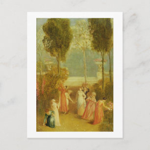 Carte Postale The Garden, vers 1820 (huile sur panneau)