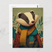 Carte Postale The Gentle Badger (Devant / Derrière)