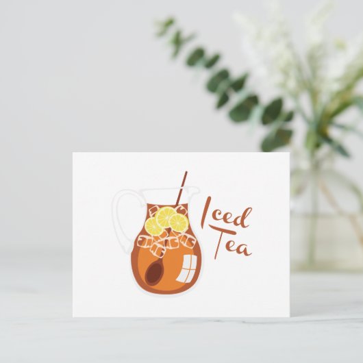 Carte Postale Thé glacé (Debout devant)