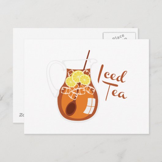Carte Postale Thé glacé (Devant / Derrière)