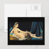 Carte Postale The Grand Odalisque 1814 Jean Auguste Dominique (Devant / Derrière)
