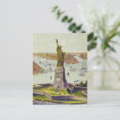 Carte Postale The Great Bartholdi Statue, Statue of Liberty (Debout devant)