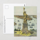 Carte Postale The Great Bartholdi Statue, Statue of Liberty (Devant / Derrière)