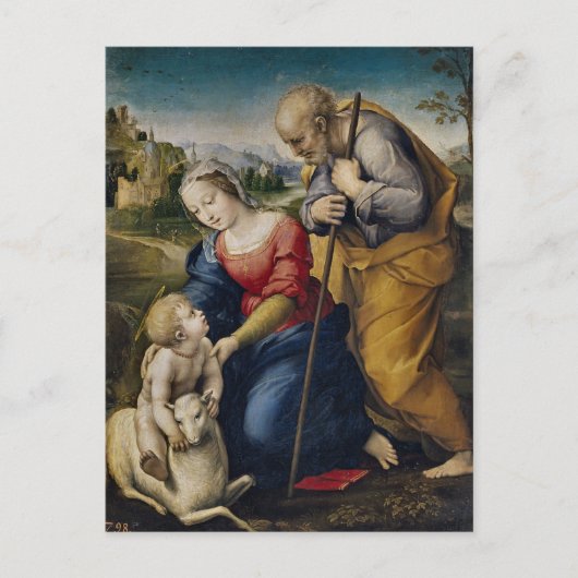 Carte Postale The Holy Family by Raphael (Devant)