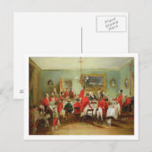 Carte Postale The Hunt Breakfast, Bachelor's Hall, 1836 (Devant / Derrière)