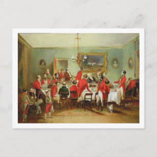 Carte Postale The Hunt Breakfast, Bachelor's Hall, 1836