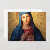 Carte Postale The Immaculate Heart of Mary (Devant / Derrière)