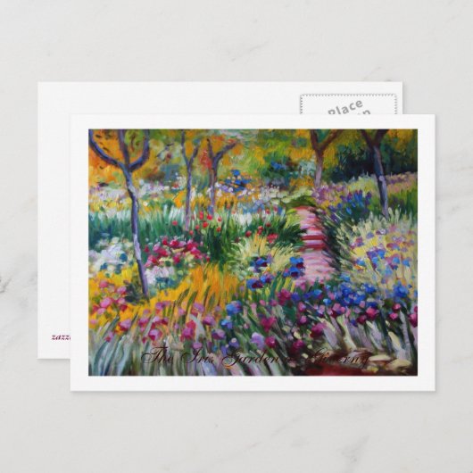 Carte Postale The Iris Garden by Claude Monet (Devant / Derrière)