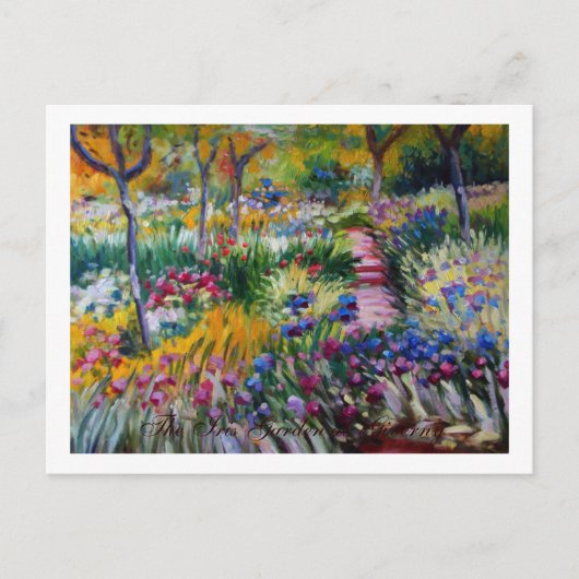 Carte Postale The Iris Garden by Claude Monet (Devant)