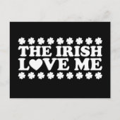 Carte Postale The Irish Love Me Shamrock St Patrick's Day Retro (Devant)