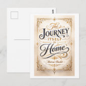Carte Postale "The Journey Itself Is Home" Basho (Devant / Derrière)