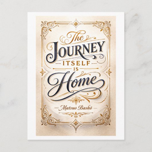 Carte Postale "The Journey Itself Is Home" Basho (Devant)
