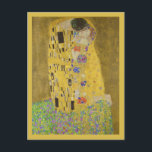 Carte Postale The Kiss - Gustav Klimt<br><div class="desc">World famous art work "The Kiss",  of a man passionately kissing a woman on the cheek,  by Austrian painter Gustav Klimt.</div>