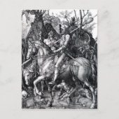 Carte Postale The Knight, Death and the Devil by Albrecht durer (Devant)