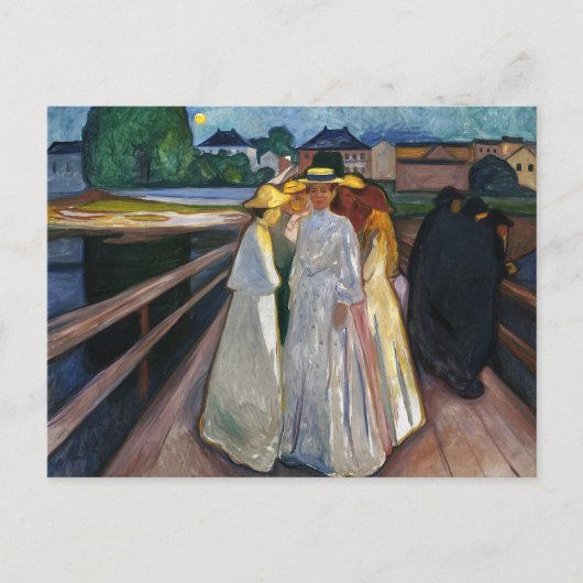 Carte Postale The Ladies On the Bridge (1903) par Edvard Munch (Devant)