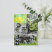 Carte Postale The Lady and the Doctors Mixed Media Collage (Debout devant)