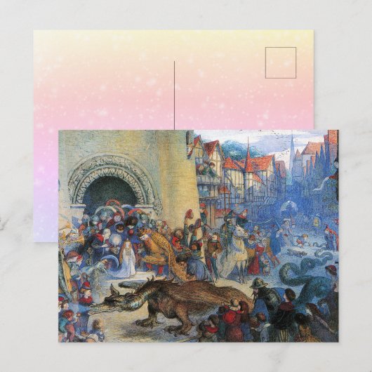 Carte Postale The Little Princess's Birthday Dragon  (Devant / Derrière)