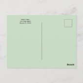 Carte Postale The Lord's Prayer with Greenery ~ Matthew 6:9-13 (Dos)