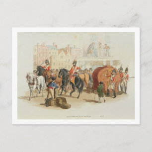 Carte Postale The Lottery Wheel, engraved by the artist, 1805