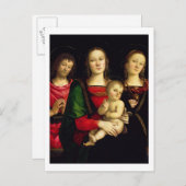 Carte Postale The Madonna and Child with St John the Baptist (Devant / Derrière)