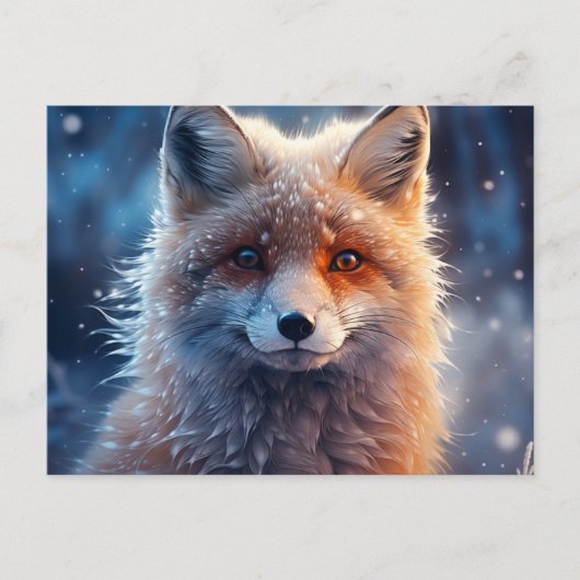 Carte postale The Magic of Foxes in the Snow (Devant)